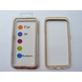 Husa Bumper Plastic Samsung Galaxy S6 (G920) Gold Blister