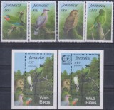 Timbre cu păsări sălbatice din Jamaica