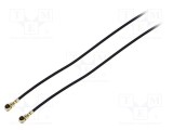 Cablu de conectare HIROSE negru 0,2m cu conector U.FL mamă &icirc;n unghi
