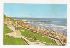 RF5 -Carte Postala- Eforie Sud, Plaja si faleza, circulata 1964