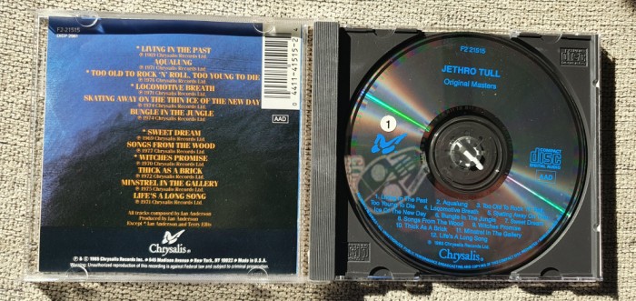 CD original Jethro Tull - Original Masters, Made in USA