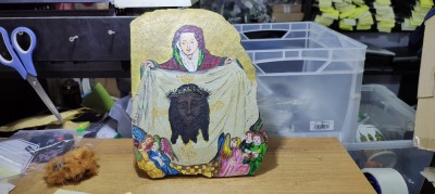 Pictura Gresie Svinta Veronika cu stofa lui Iisus #Han foto