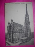 HOPCT 12480 BISERICA SF STEFAN -VIENA IN ANUL 1907-AUSTRIA -STAMPILA / TIMBRU-EUROPA -CIRCULATA