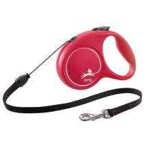 Lesa cu sfoara pentru caini Flexi Fun, 5m, maxim 20 kg, rosu foto