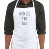 Sort Bucatarie Personalizat cu Poza/Text, Alb 58x75cm, Poliester - Cadou Haioș pentru Bucătar/Iubit/Soț