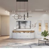 Lustra Led Moderna Cu Telecomanda Si Lumina Reglabila 3000&ndash;6500K, 52X2W
