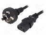 Cablu alimentare AC, 1.5m, 3 fire, culoare negru, AS/NZS 3112 (I) mufa, IEC C13 mama, LIAN DUNG -