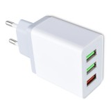 Alim USB A x3 retea 2.1A QC3.0