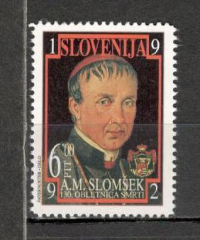 Slovenia.1992 130 ani moarte A.M.Slomser-episcop MS.494 foto