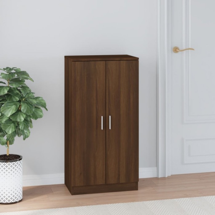 Gossi pantofar, stejar maro, 55x35x108 cm, lemn prelucrat