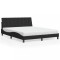 vidaXL Pat cu saltea, Hanko, negru, 160x200 cm, catifea 3208606
