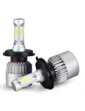Set 2 leduri H4 Hi-Low COB Canbus, 72W, 8000 Lm, 12V - 24V 6000k