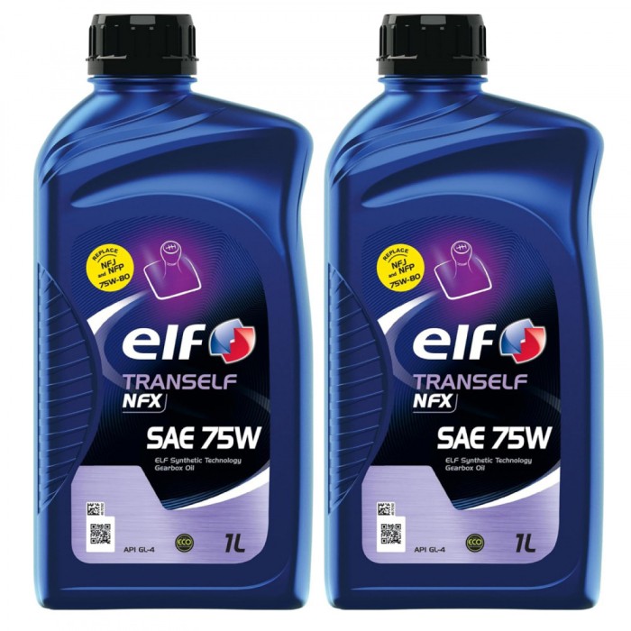 Pachet 2 litri Ulei Elf pentru transmisie Tranself NFX (Tranself NF) GL4+ 75W