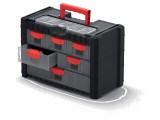 Set cu compartimente negre transparente