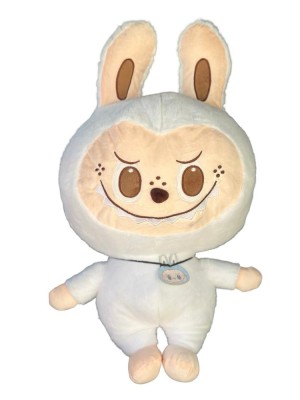 Jucarie de plus Labubu Gigant Alb 50cm foto