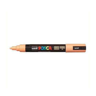 Marker universal UNI PC-5M Posca, 1.8-2.5 mm, portocaliu deschis foto