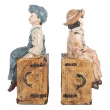 Cumpara ieftin Set 2 suporturi carti polirasina multicolora Copilasi (2) 19x10x22 cm