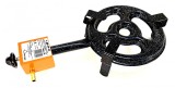 Pirostrie cu 2 cercuri arzatoare, L-20, diametru 20 cm, arzator gaz G-30, GPL, avizat CE, Power+ GRC76020