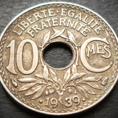 Moneda istorica 10 CENTIMES - FRANTA, anul 1939 * cod 1650