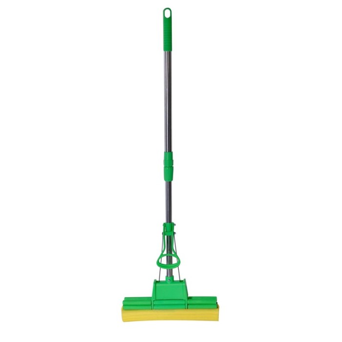 Mop buretat cu maner, latime 33 cm, lungime 104 cm, Verde