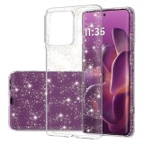 Husa sclipici Motorola Edge 60 Asteroid GSM SparkleSkin, transparenta