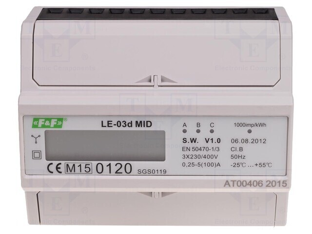 Contor Digital LCD 10A Montare Şină DIN