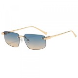 Ochelari De Soare Unisex Techsuit S098, Aurii Albastrii Verzi
