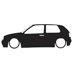 Sticker Auto Volkswagen Golf Mk III Silueta