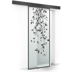 Usa culisanta Boss &reg; Black, model Dance negru, 80x215 cm, sticla 8 mm mata securizata, glisanta in ambele directii