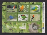 BRAZILIA 2009 FAUNA PASARI MI. BL.144 MNH, Nestampilat