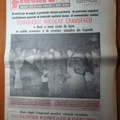 flacara 1 decembrie 1989-art. despre marea unire,ceusescu vizita prin capitala