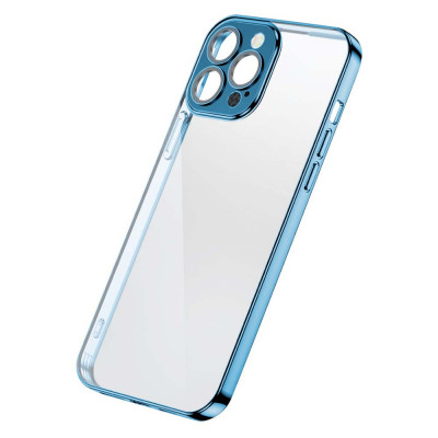 Husă Joyroom Chery Mirror Pentru IPhone 13 Pro, Cadru Metalic Albastru (JR-BP908 Albastru Mare) JR-BP908 SEA BLUE foto