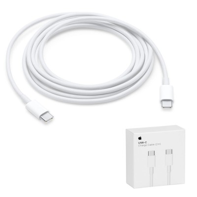 Apple - Original Data Cable A1739 (MLL82ZM/A) - Type-C to Type-C, 2m - White (Blister Packing) foto