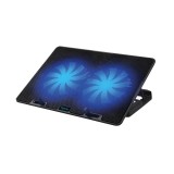STAND LAPTOP SPACER SPNS-GAMING-2F 17&quot;, sita metal, 2x fan 14cm,