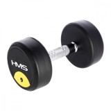 Gantera cauciucata cu greutate fixa HMS HG PRO 9kg FitLine Training