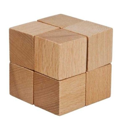 Joc logic IQ din lemn Eight cubes foto