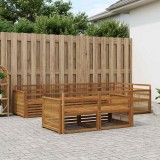 vidaXL Set de canapele de exterior 7 pcs natural 3383477