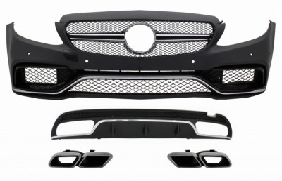 Pachet Exterior Mercedes C-Class W205 S205 (2014-2018) C63 Design Performance AutoTuning foto