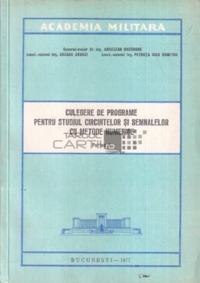 Culegere de programe pentru studiul circuitelor si semnalelor 2 vol foto