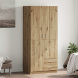 Gossi sifonier, stejar artizanal, 80x52x180 cm, lemn prelucrat