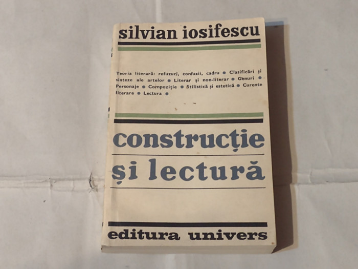 SILVIAN IOSIFESCU - CONSTRUCTIE SI LECTURA