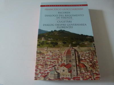 Cugetari, Dialog despre guvernarea Florentei - Francesco Guicciardini foto