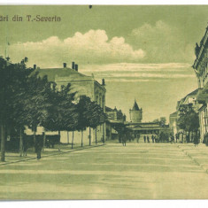 5280 - TURNU-SEVERIN, street stores, Romania - old postcard - unused