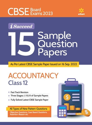 CBSE Board Exam 2023 I Succeed 15 Sample Question Papers Accountancy Class 12 foto