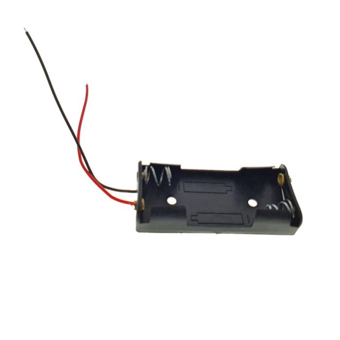 Soclu pentru 2 baterii AA, 3.7V
