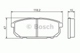 Set placute frana,frana disc KIA SORENTO I (JC) (2002 - 2009) BOSCH 0 986 494 388