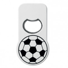 Desfacator de Sticle Imprimeu Fotbal si Magnet, 9.5X5X0.5CM