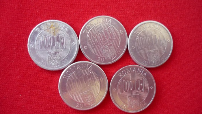 1000 LEI 2000, 2001, 2002, 2003, 2004. LOT (F28)***