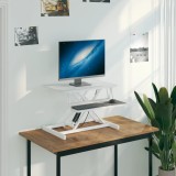 Stație de lucru reglabilă 60x40x(13-41,5)cm oțel lemn prelucrat