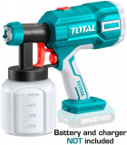 Total - Pistol De Vopsit - 800Ml - Li-Ion - 20V (Nu Include Acumulator Si Incarcator)